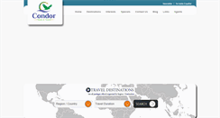 Desktop Screenshot of condortoursandtravel.com
